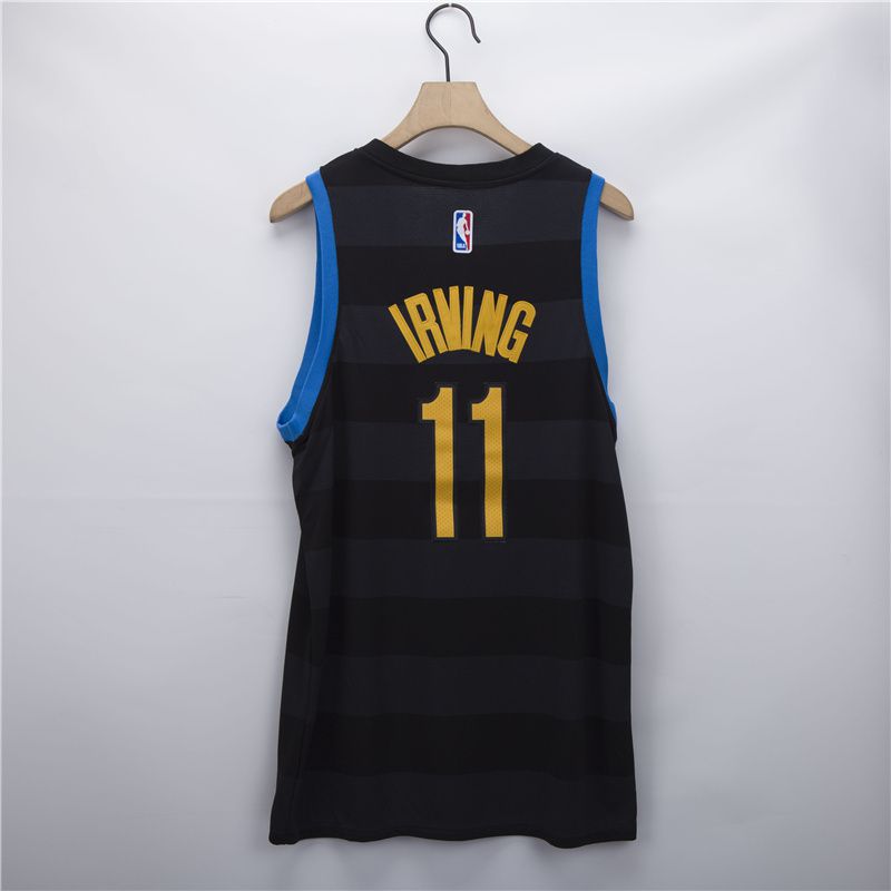 Men Brooklyn Nets 11 Irving black Fashion Nike 2021 NBA Jersey